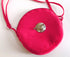 Red Shoulder Bag with Traditional Embroidery